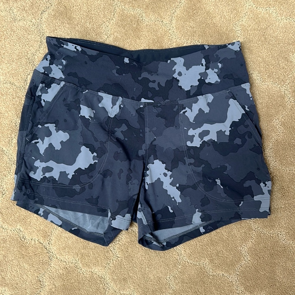 Mountain Hardware UPF Quick-Dry Blue Dynama Blue Pull-on Shorts Sz M